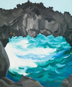 ジョージア・オキーフ Painting - 黒い溶岩橋 ハナコースト No 1 ジョージア・オキーフ アメリカのモダニズム 精密主義